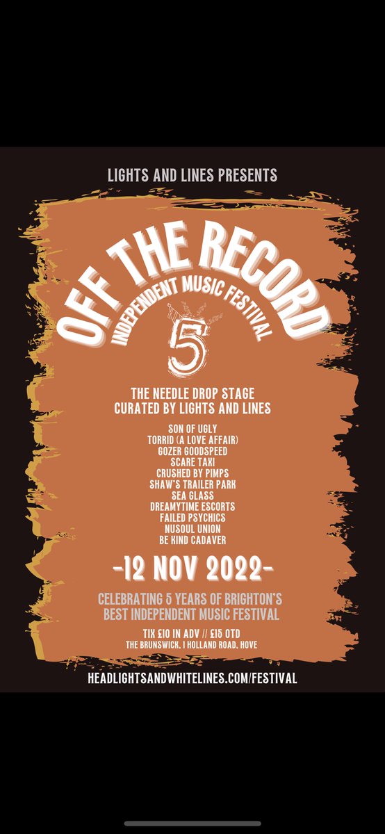 <a href="/OTRMusicFest/">Off The Record</a> this Saturday billetto.co.uk/e/off-the-reco…