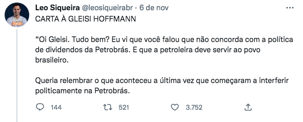 sindipetro_es's tweet image. Que mané carta à @gleisi, mermão? Teu fio tá cheio de premissas erradas ou falsas, @leosiqueirabr vai querer botar banca pra falar da Petrobrás?

1- Pra início de conversa, se for pra falar de endividamento, parceiro, tem que falar dos investimentos feitos no Governo Lula/Dilma