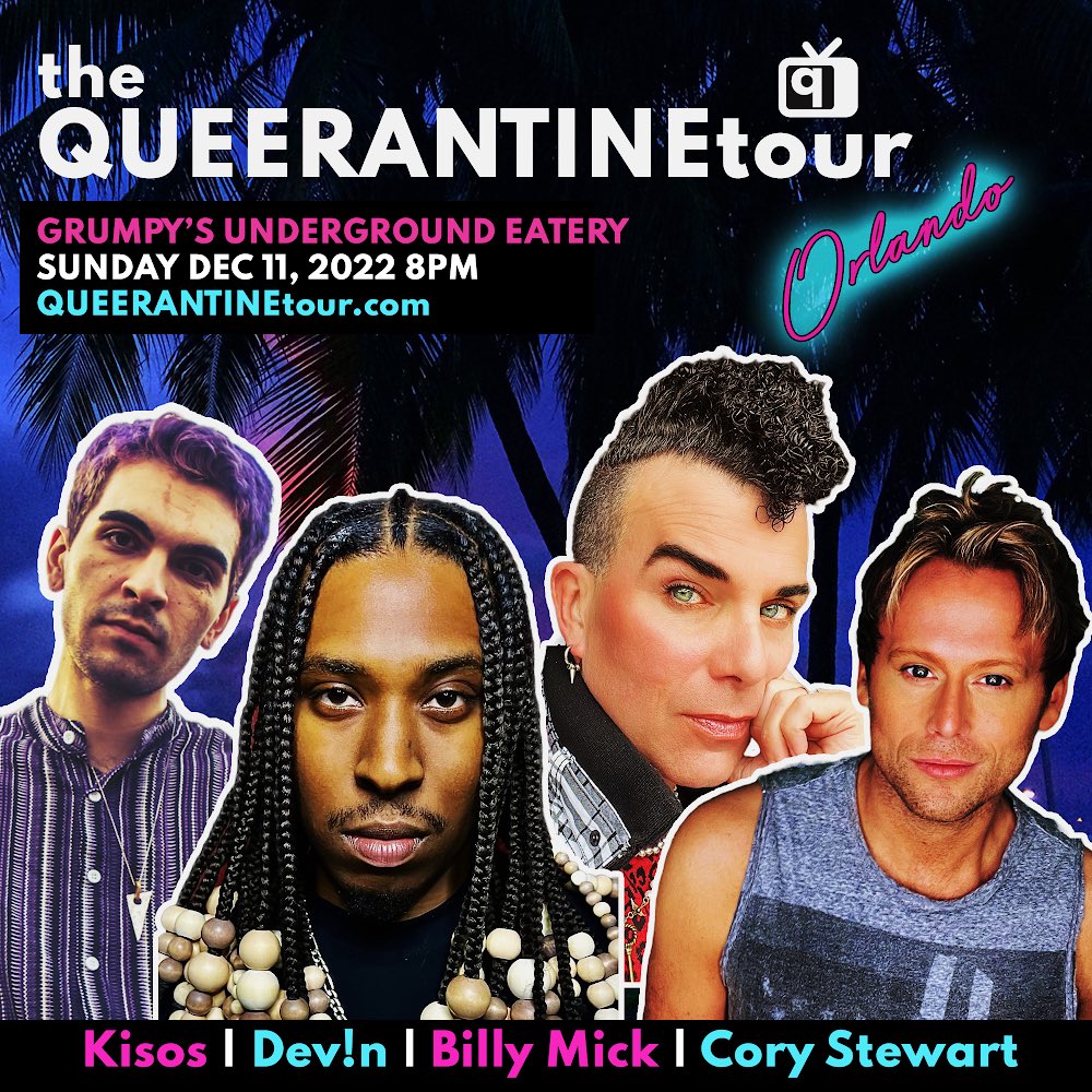 itsKisos's tweet photo. .@QUEERANTINEshow back on tour this December?? Count me in 😌

See y’all hunnies in:
Miami 12/8
Orlando 12/11

And we’ll be partying for @TMPTina_’s bday while we’re there!!

Get tickets now and support live, indie LGBTQ+ music!! https://t.co/6oCO0Gx1G4