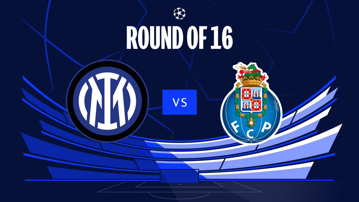 🚨 Enfrentaremos al Inter de Milán por los octavos de final de la Champions ¡vamosss Porto!