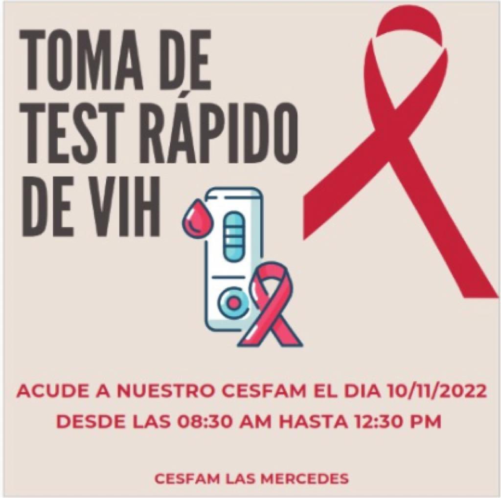 C_LasMercedes's tweet photo. @C_LasMercedes Te invita a tomarte él Test rápido de VIH en nuestra Campaña de prevención y promoción de Salud.
¿Que documentos debo presentar?
Debes presentar tu documento que acredite tu identidad.
Te esperamos en el operativo, desde 08:00hrs. hasta 12:30hrs. el día 10/11/2022. https://t.co/xP95eC2prt