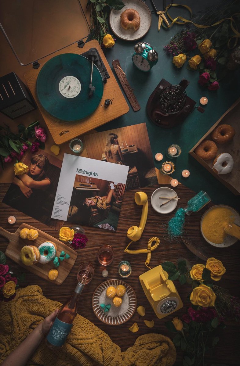 Shot this, appropriately, at midnight. An ode to an album I can’t stop spinning, an era I feel so connected to, a color story I couldn’t wait to tell. How many little <a href="/taylorswift13/">Taylor Swift</a> #midnights Easter eggs can you spot?