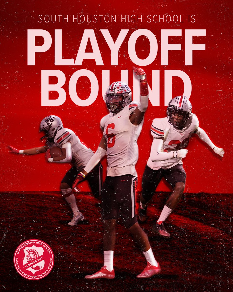 The Trojans are PLAYOFF BOUND! 🔥

<a href="/SHHSTrojans/">South Houston HS</a> vs Summer Creek
🗓️ Friday, November 11, 2022 at 7:00 p.m.
📍 Humble ISD Turner Stadium