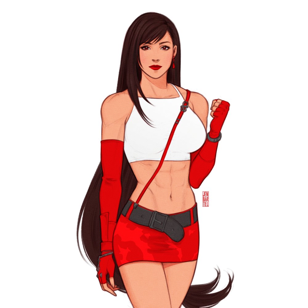 hehehe ❤️‍🔥 #いいおなかの日 #FF7 #TifaLockhart 