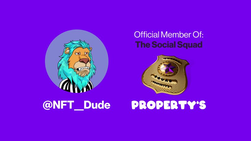 DUDENEVERQUITS's tweet photo. It’s official guys and gals. Thanks @propertys_nft ! 

#propertysnft #nftcommunity #NFTFam #propertys #socialsquad https://t.co/5cUni6JJl1