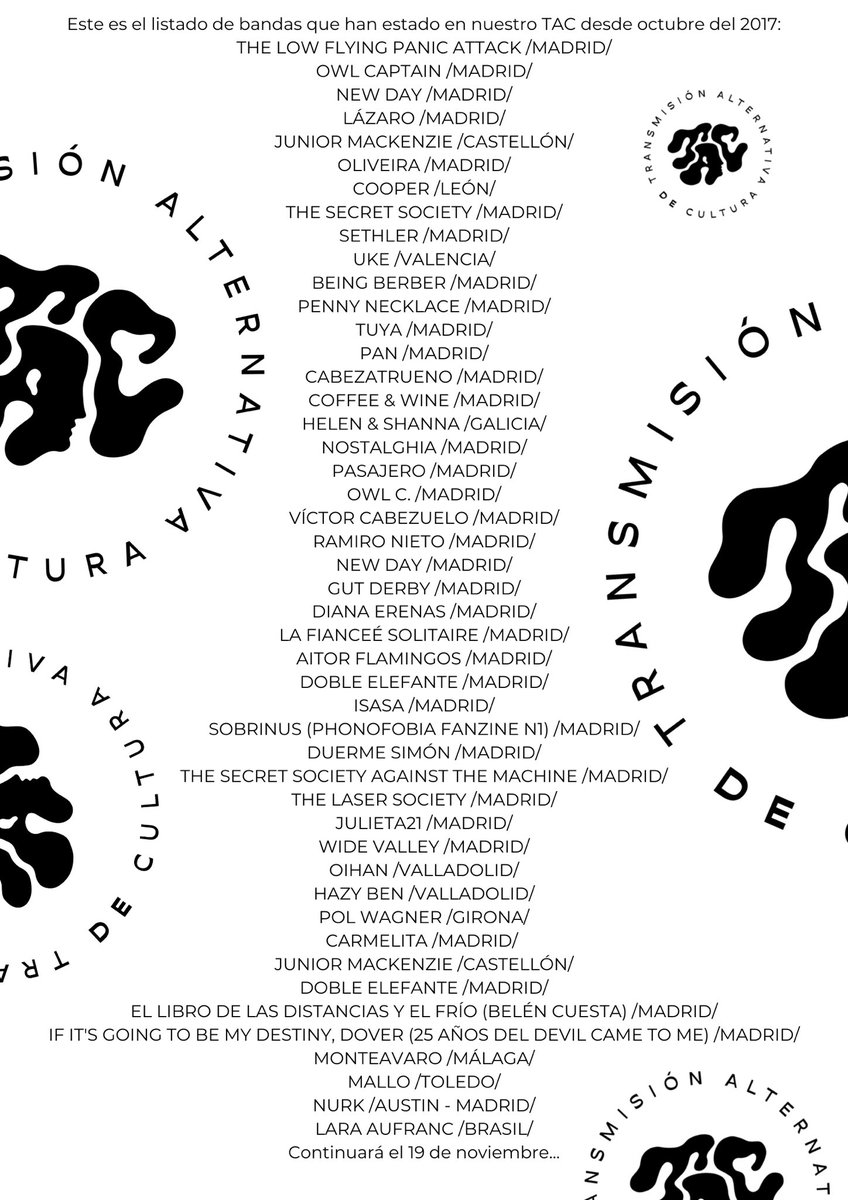 Gracias siempre se quedará corto. Nuestra #TransmisiónAlternativadeCultura es y siempre será V U E S T R A 🖤💚