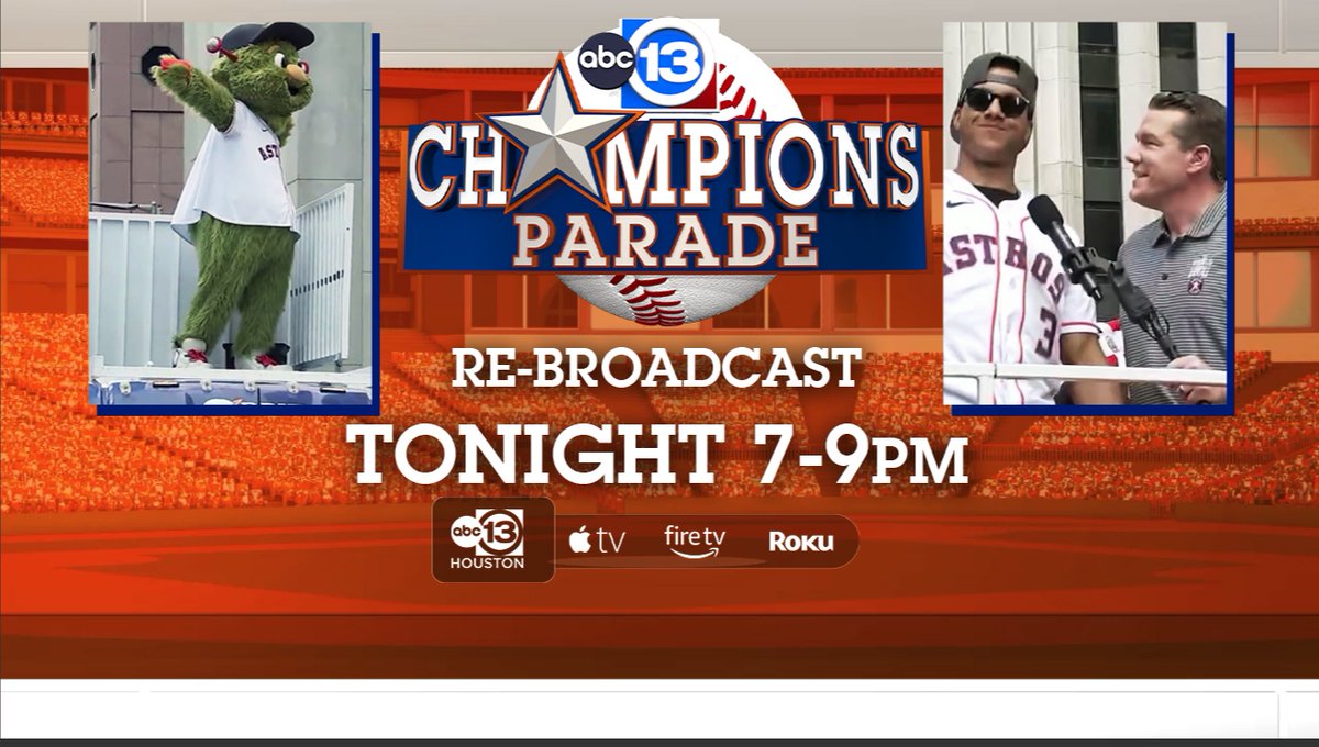 that. was. awesome.

if you were one of the thousands 
downtown and you want to re-live the parade all over again, we are re-airing it tonight at 7p. 

just search ABC13 Houston wherever you stream to download our app.