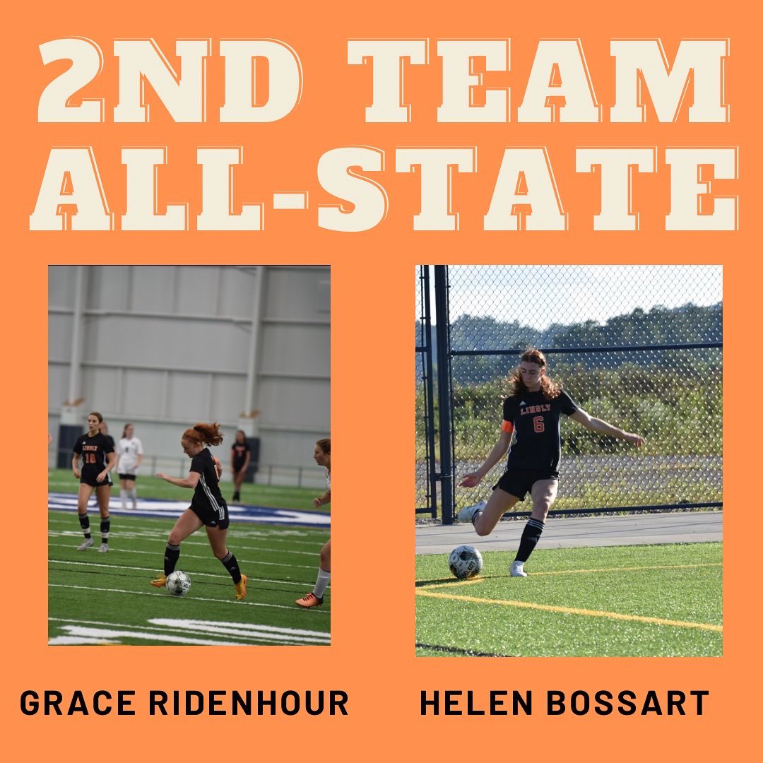 •Congratulations to senior Grace Ridenhour, junior Helen Bossart, sophomore Haylen Cook, and freshman Claire Carson on their state and regional recognition.             
•Special shout-out to Claire for being the 2nd freshman in Linsly history to be named 2nd team All-Region.