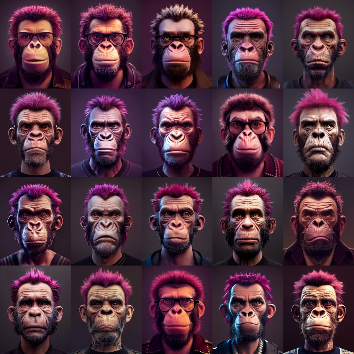 MetaGenAPE's tweet photo. #MetaGenApe #281 to #300 
  PunkApe Series🐒

@OpenSea Code “ MetaGenApe “ 🐒💎🐒

▪️0.0065eth 🫵🏼🍀

#NFTCommunity #NFT #MetaGenerationApe https://t.co/4ejMTxonwT