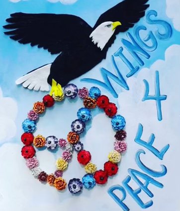 wings_4peace's tweet photo. #ArtistOnTwitter #Wings4Peace #Artists4Peace Peace in America means… https://t.co/86Pw08YGfL