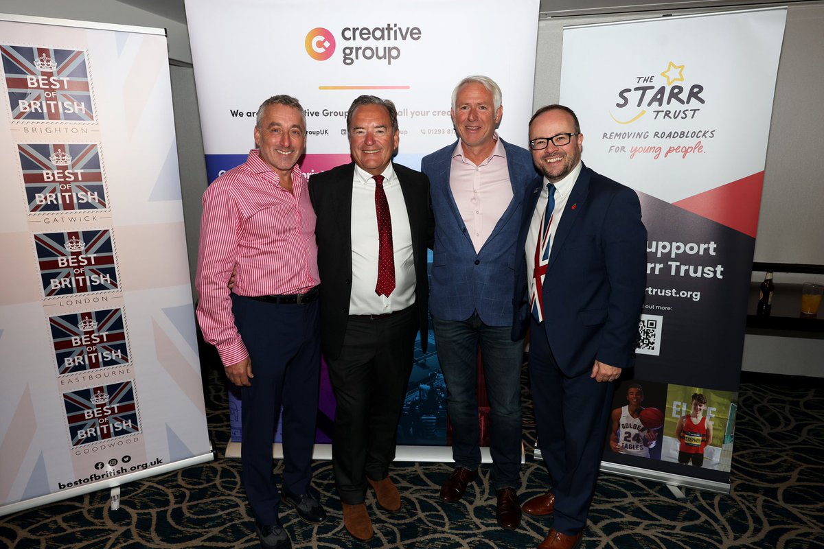 A fantastic Best of British Event last Friday with the brilliant guest speaker @JeffStelling supporting The Starr Trust Charity @StarrTrust