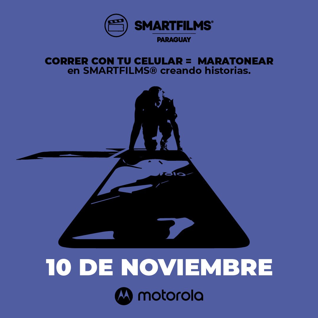 SmartFilmsPY's tweet photo. ¿Sabías que éste 10 de noviembre tendremos una maratón IM PER DI BLE con @motorola_ar? 

💻Visitá nuestra web y enteráte de todo.

#yosoysmartfilms #cineconcelular #cineconmotorola #buscandolimites #depyalmundo #smartfilms2022 #hagamoscineconcelular #smartfilmspy #paraguay #cine https://t.co/akozP1tSzm