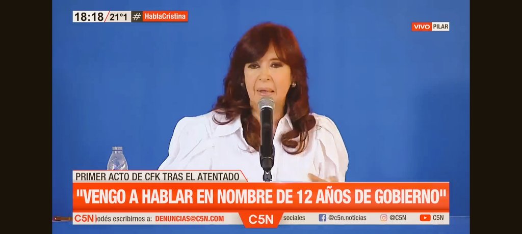 Gracias <a href="/CFKArgentina/">Cristina Kirchner</a> !! 
Hoy más que nunca...
#Cristina2023 
💪✌️🇦🇷❤️🤗