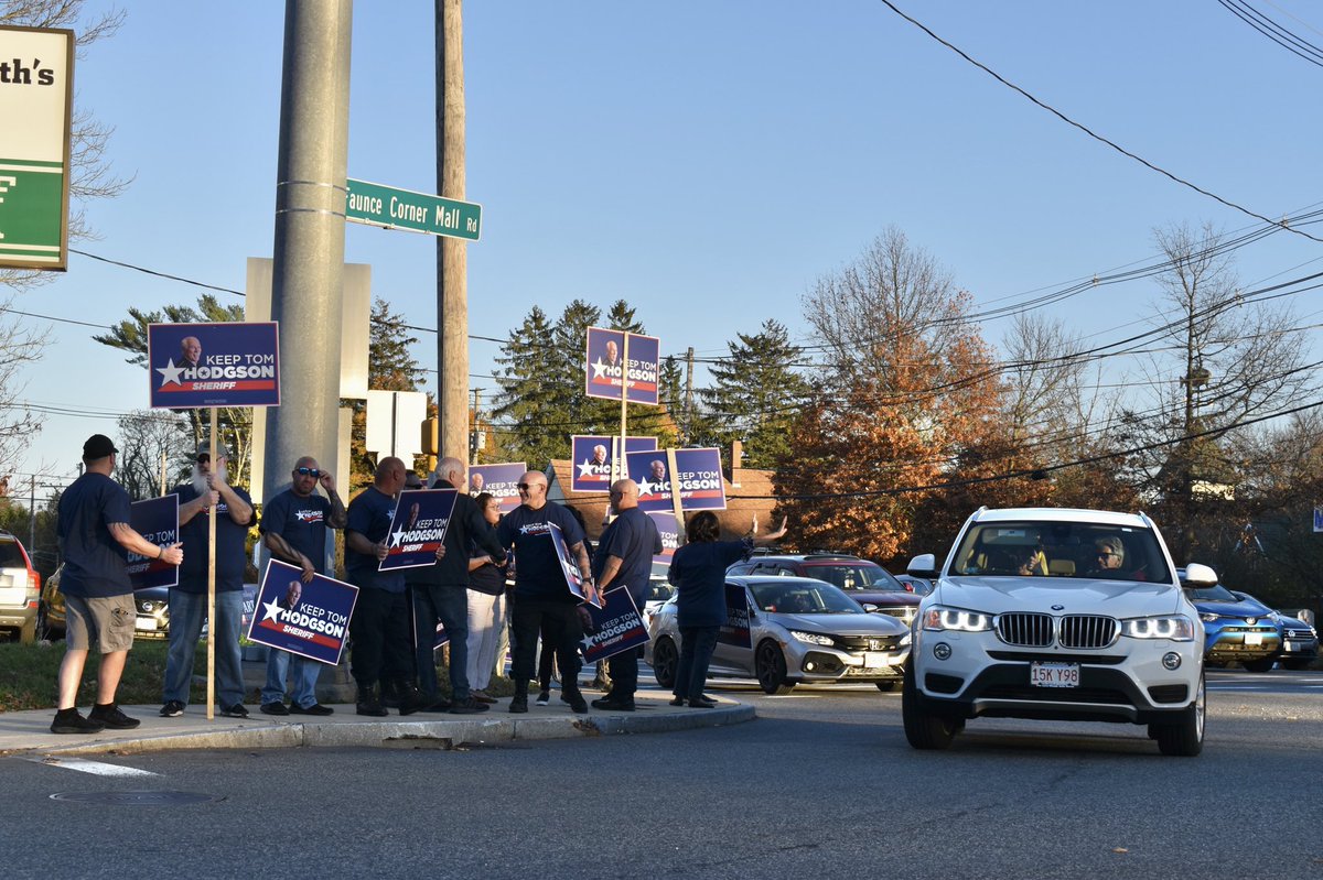 Happy Election Day Eve from Route 6! With one day before the election, supporters of longtime Bristol County Sheriff Thomas Hodgson are out to show support and sway some minds.