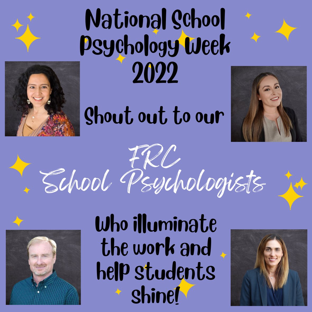 Happy National School Psychology Week @LongbeachUSD School Psychologists! We appreciate all of the hard work you do for students, parents, and families. A huge shout out to the @LBUSDFRC School Psychologists for always shining bright!