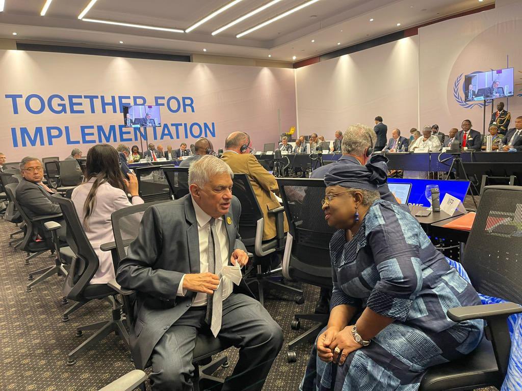 NOIweala's tweet photo. At #COP27. It’s time for implementation not procrastination! Let’s get poor &amp; vulnerable countries the financing for mitigation, adaptation &amp; loss &amp; damage! Let’s make trade an integral part of NDCs. W/ Presidents @EmmanuelMacron, @WilliamsRuto &amp; @RW_UNP, &amp; PM @jonasgahrstore. https://t.co/TwD7anDYOb