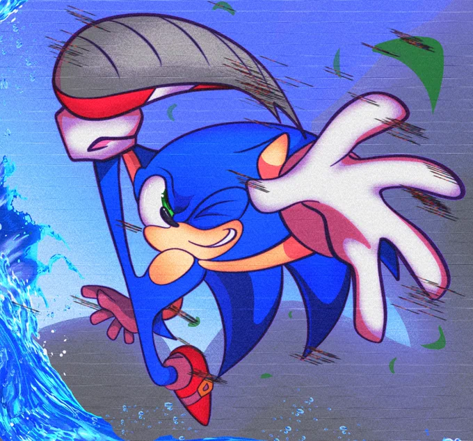 I'm HERE!!! And hype for #SonicFrontiers #sonicart 