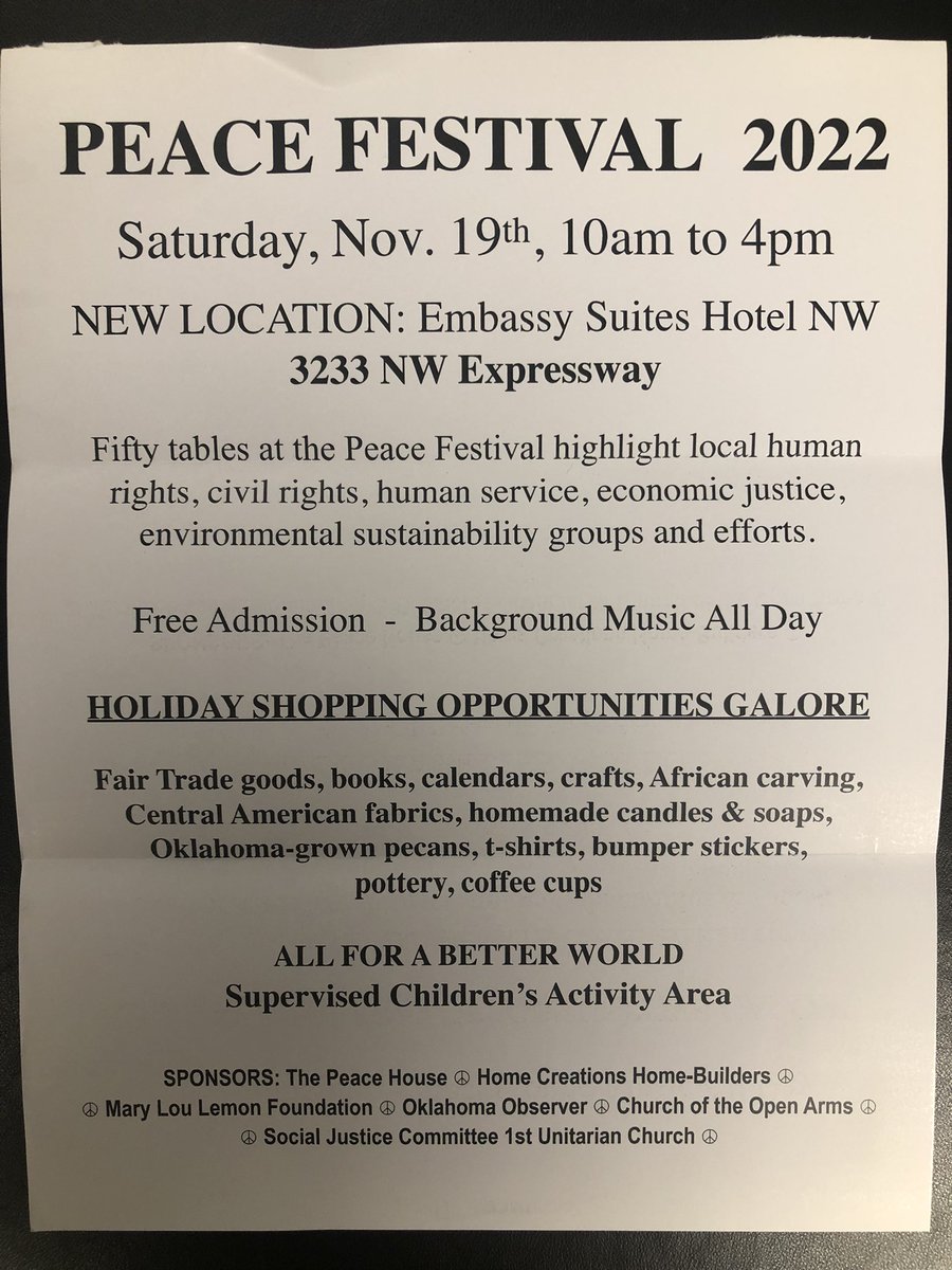 HumanityNetwork's tweet image. The Human Community Network is looking forward to participating in the Peace Festival 2022 on November 19 from 10 a.m. to 4 p.m. We look forward to seeing you there!