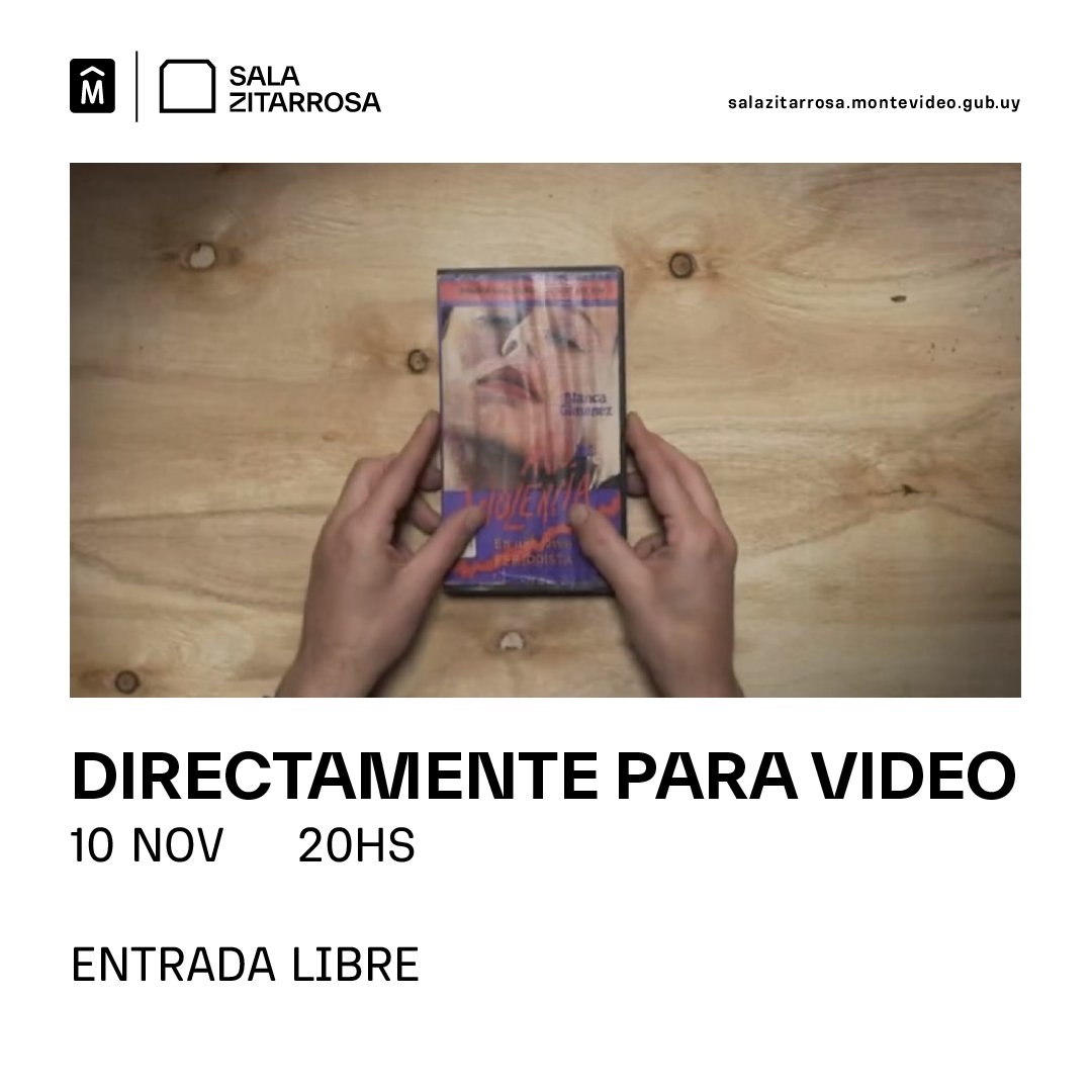 SalaZitarrosa's tweet photo. En el marco de la Semana del Cine Nacional, organizada por @INCAUCulturaMEC, les invitamos a ver "Directamente para video"💥 

📅 Jueves 10 
⏰ 20:00 
📌 Entrada libre

🎬 Directamente para video / Emilio Silva Torres / Uruguay/ 76 min/ 2021 https://t.co/aDW01fUUWG