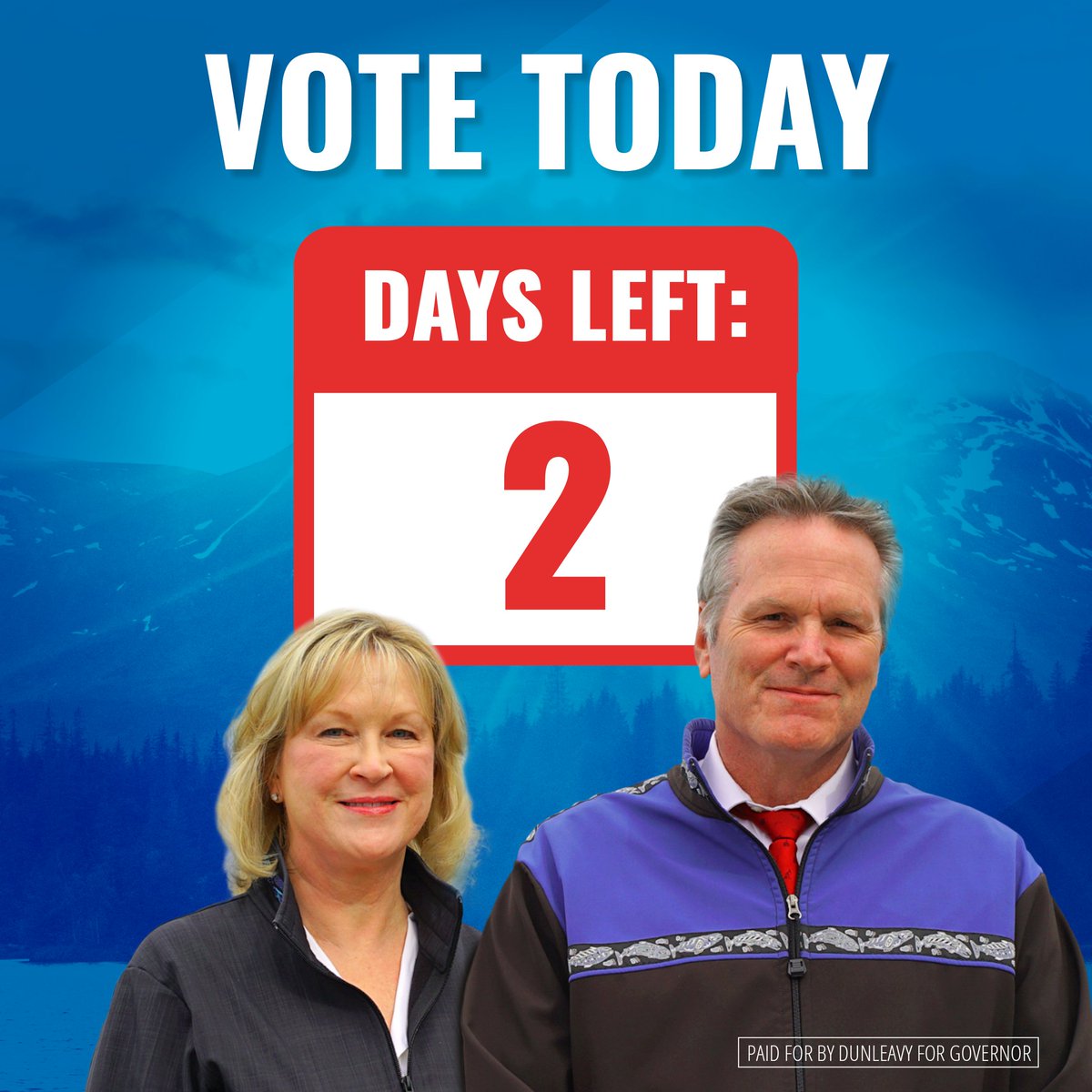 REMEMBER to vote either today or tomorrow! Ask your friends and family to make a plan to vote. Check out locations here: elections.alaska.gov/avo/