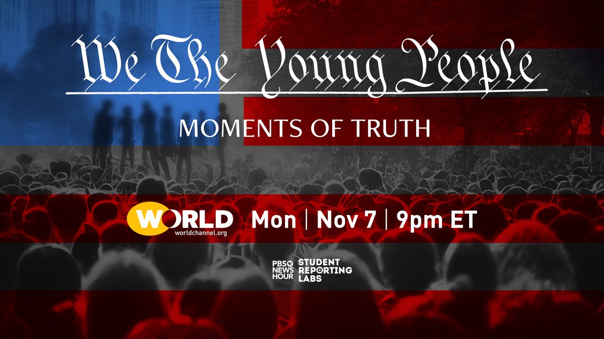 TONIGHT AT 9PM - Look out for an encore presentation of "We the Young People" on <a href="/worldchannel/">WORLD</a>! #2022midterms #yourvote