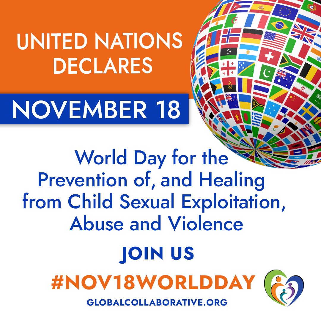 NCOSE's tweet photo. For the 1st time, the @UN created a world day on child sexual exploitation, abuse, and violence. This day will increase awareness, better align resources, and call for legislative solutions for the prevention and healing of these harms!

#Nov18WorldDay https://t.co/b2guQkp9G0 https://t.co/4BoAGlRuW1
