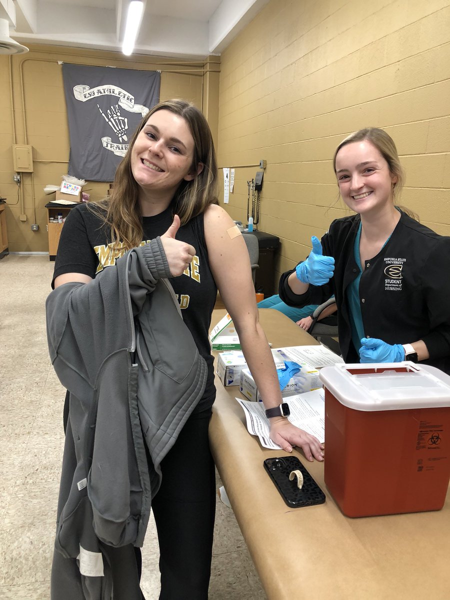 #kansasfightsflu Not scary, not painful, and you get to rock a bandaid! All thumbs up here! 👍🏻👍🏻