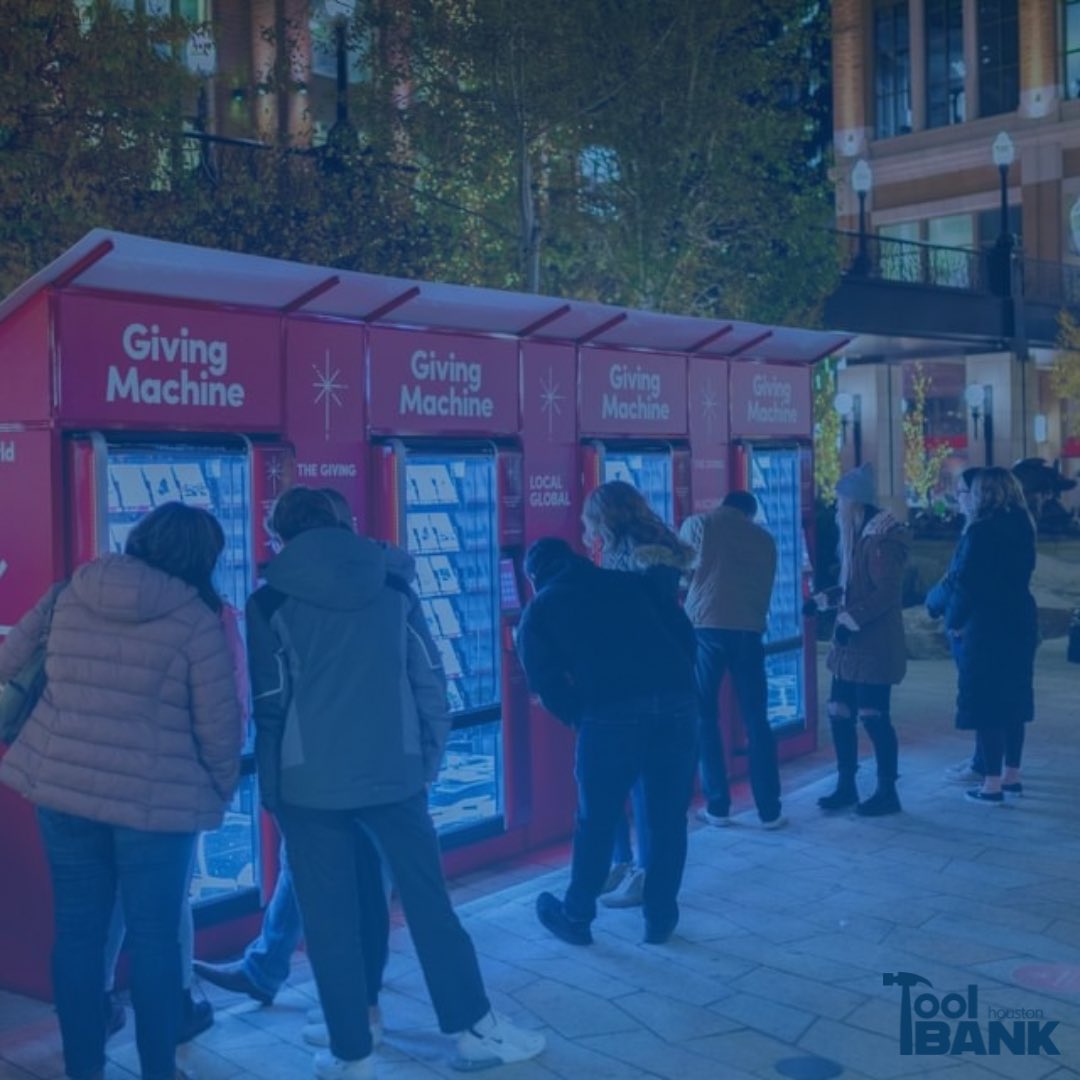 We’re excited to be a part of #GivingMachinesHouston! It’s easy to participate! Visit the machines at Bravery Chef Hall starting 11/21, select one of the TB’s items, and 100% of your donation item goes to your chosen charity! Learn more: tinyurl.com/mfbnc88m #HoustonToolBank