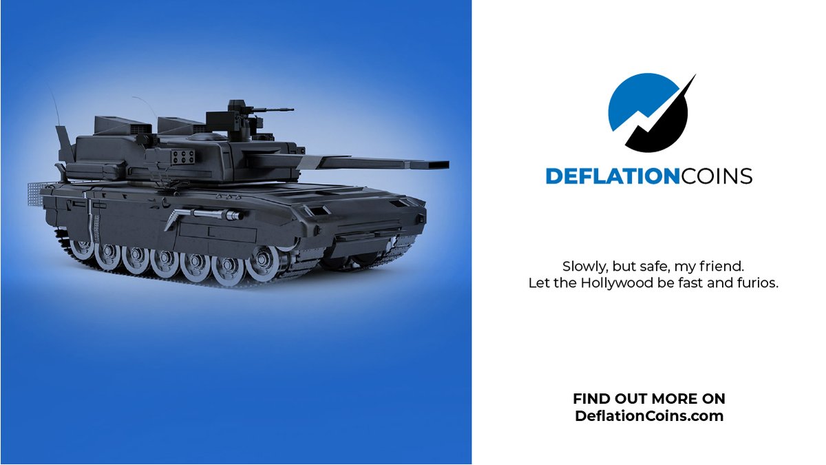 DeflationCoins's tweet photo. It’s not a Hollywood movie,
Slowly but safely,
Let your fortune grows in time!

Stay with #deflationcoins 

DeflationCoins are an entirely new asset type in the crypto industry.

Learn more on 👇
https://t.co/In8t37LLSJ

#cryptocurrecy #Bitcoin #EthereumPoW #BNBChain https://t.co/9yXicfr71q