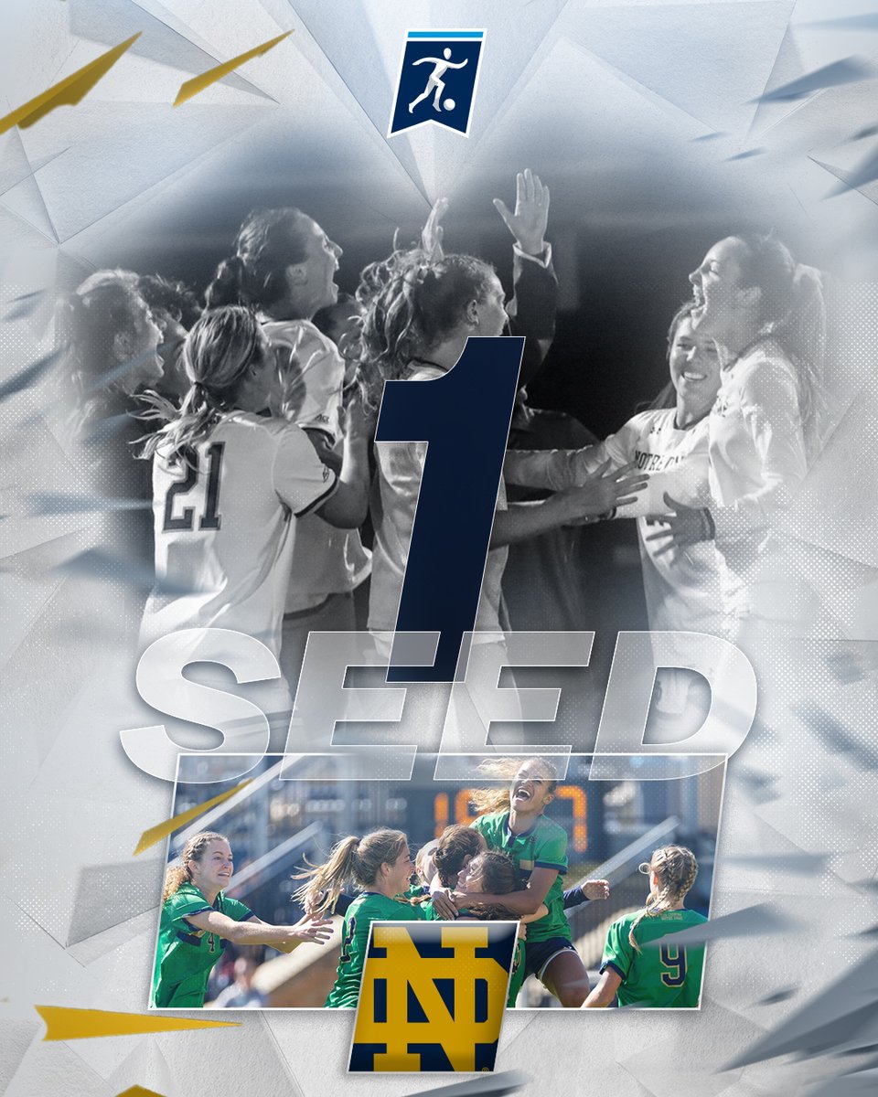 NO. 1️⃣ NATIONAL SEED: <a href="/NDSoccer/">Notre Dame Women's Soccer</a>
 
#NCAASoccer
