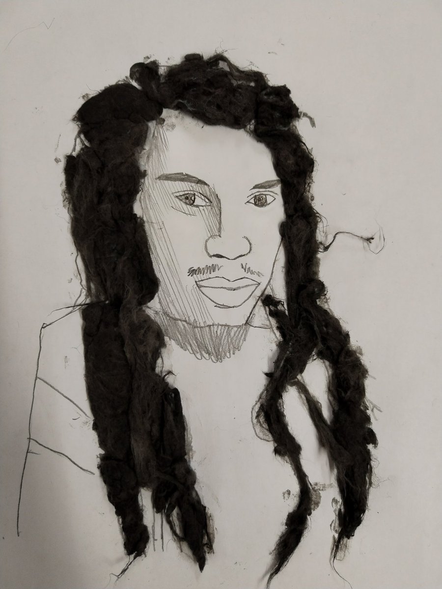 MissPalliser's tweet photo. @BZephaniah you have been such an inspiration to us here at 6A that we wanted to draw some pictures of you! We hope you like them. #BHM @paganelschool https://t.co/ePBlnAQXRk