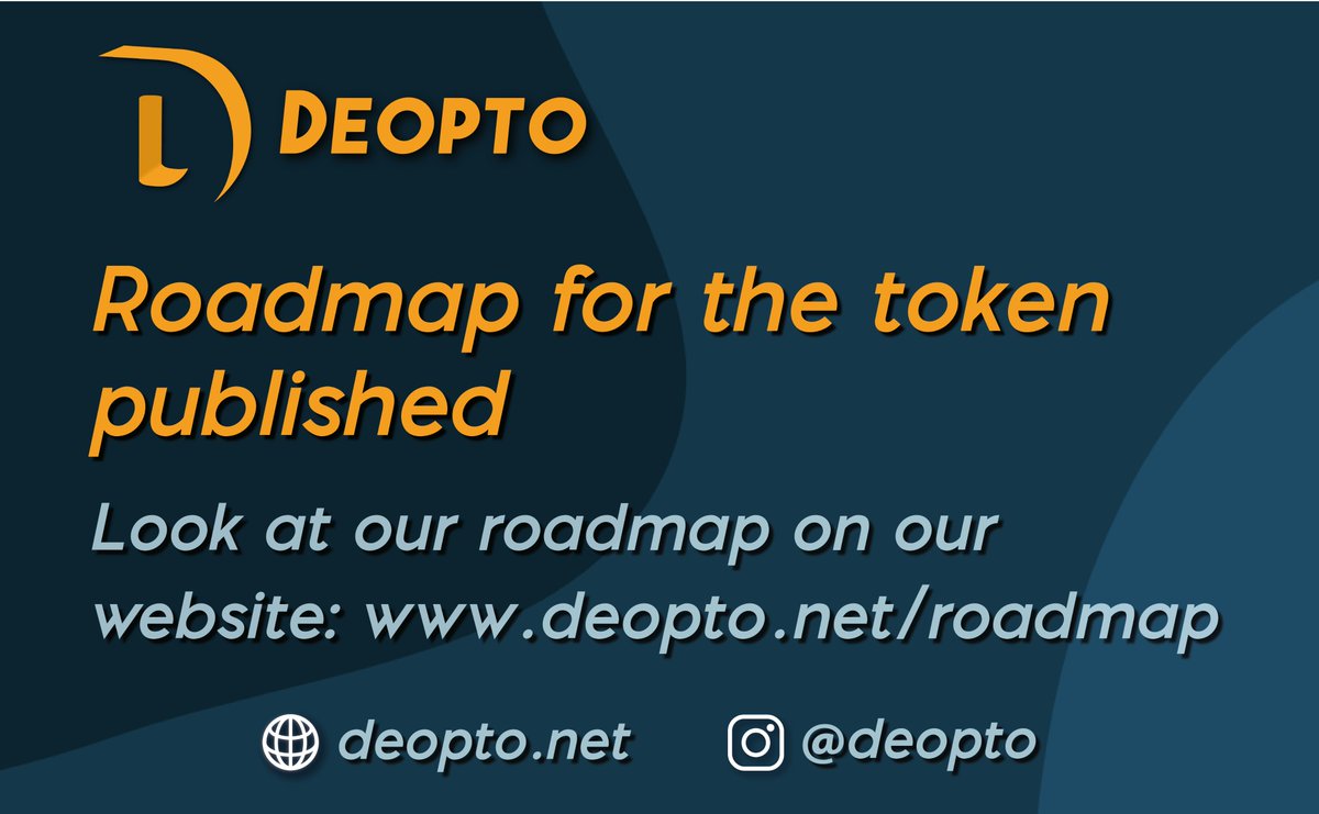 deopto's tweet photo. Have you seen our roadmap?
We are looking forward to each step 🤩

🌐 https://t.co/EQW94mjLs3 https://t.co/j58PKdJ0cD