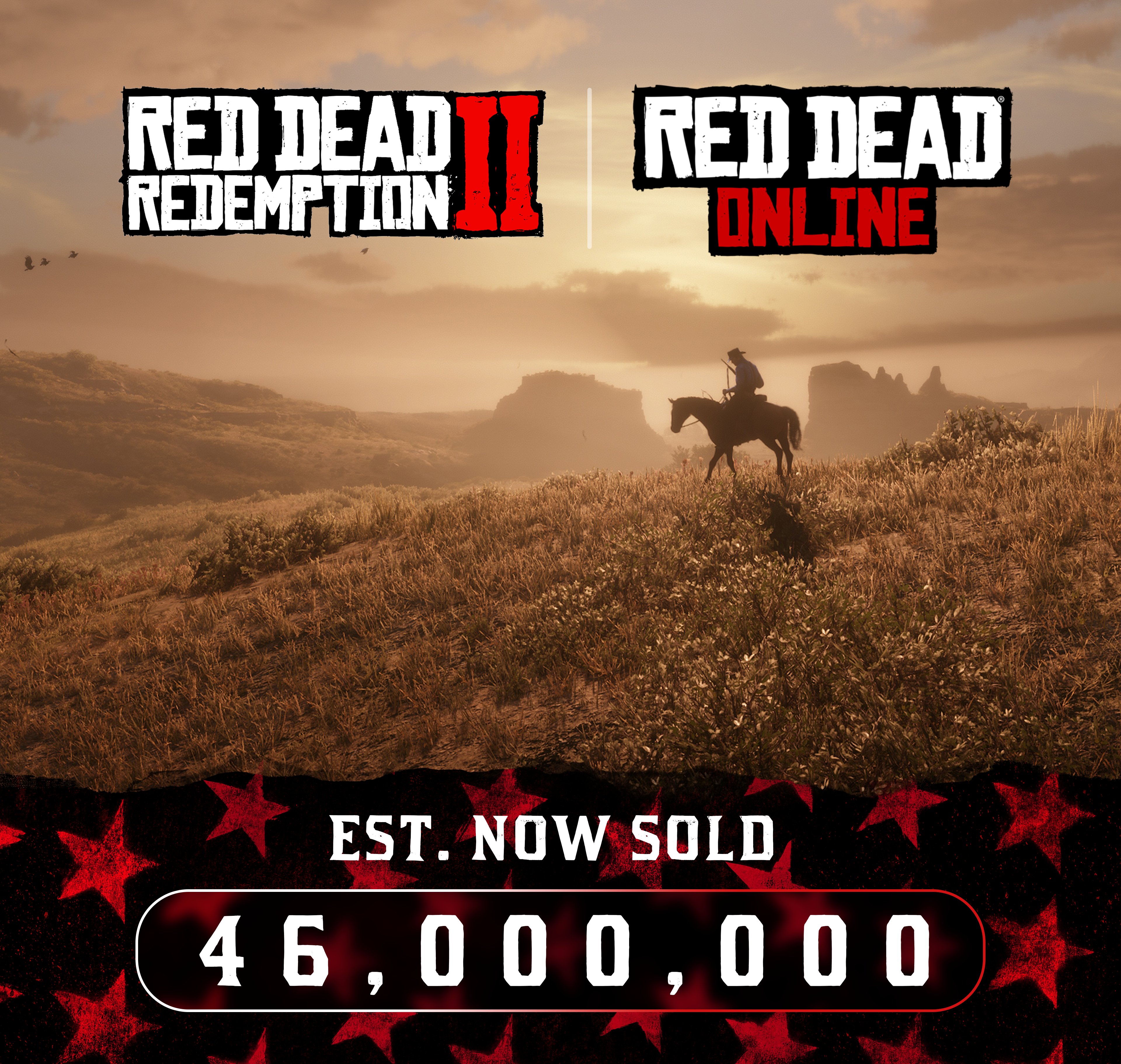 Red Dead Redemption 2 e Red Dead Online alcan&ccedil;aram mais de 46 milh&otilde;es de unidades vendidas.