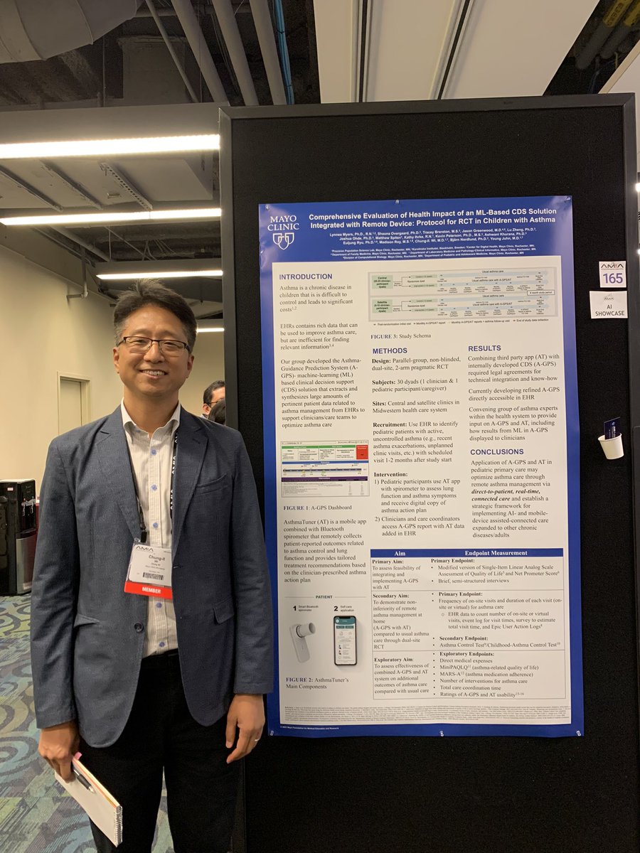 Hongfang Liu, PhD (@hongfangliu) on Twitter photo #AMIA2022 First Timer AMIA from <a href="/MayoClinic/">Mayo Clinic</a> Dr Wi who specializes in technology innovations for improving asthma care. #AMIA2022 First Timer AMIA from <a href="/MayoClinic/">Mayo Clinic</a> Dr Wi who specializes in technology innovations for improving asthma care.
