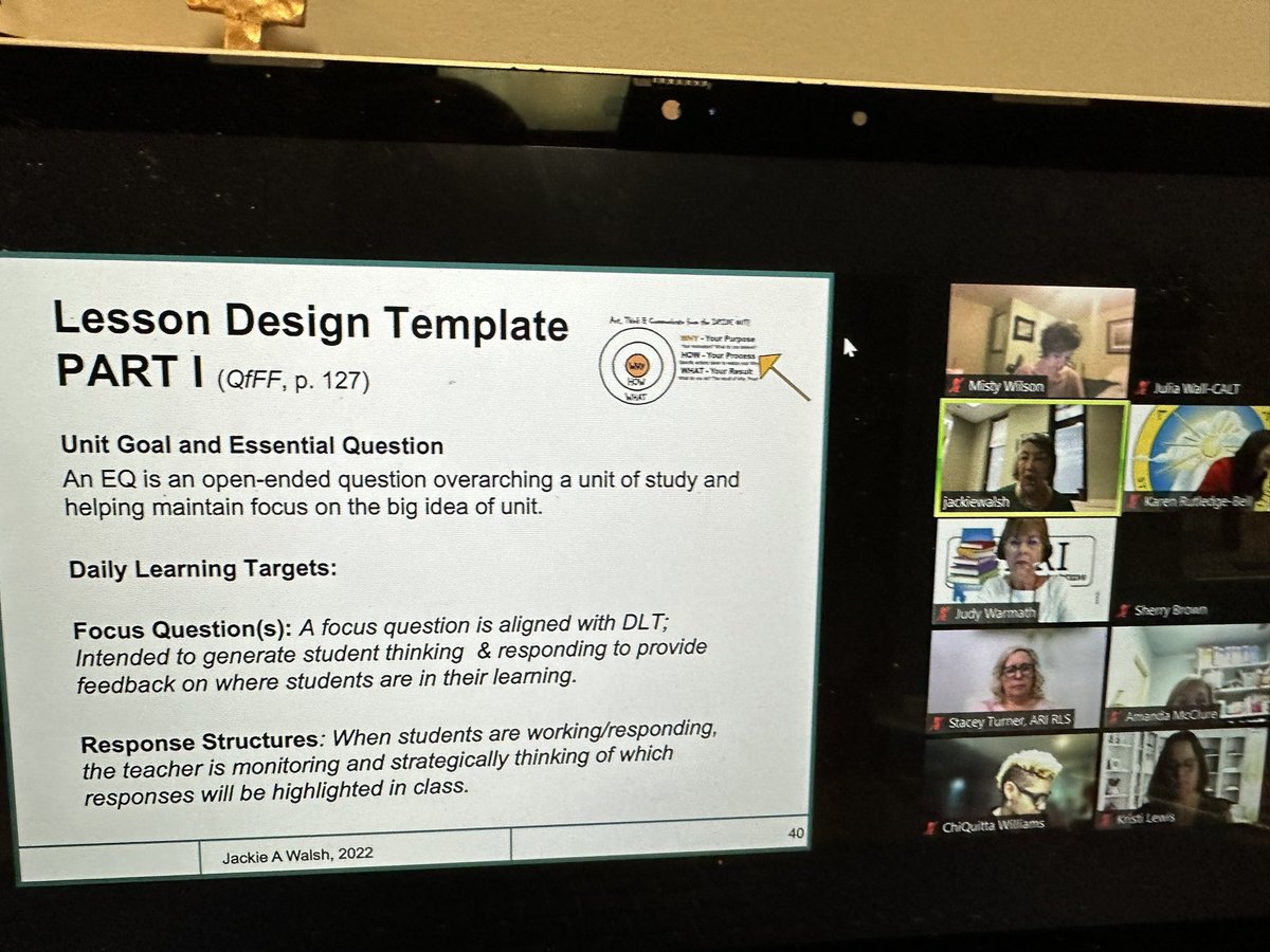 ARI PLU- Fabulous session with Jackie Walsh. Questioning for formative feedback is so important to student learning in both reading and writing.