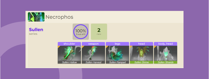 ShowcaseDota's tweet photo. ✅Necrophos Sullen immortal series is first ever full complete
https://t.co/So1MnYVoJ7
#DOTA2 https://t.co/FgxT3qz4ZZ