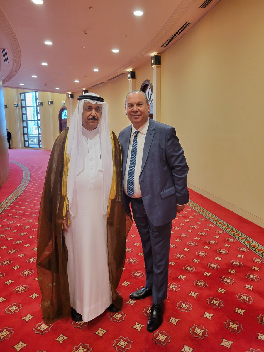 RabbiMSchneier's tweet photo. Received such a warm message from H.E. Shaikh Abdulrahman bin Mohammed bin Rashid Al Khalifa, President of the Supreme Council for Islamic Affairs, in gratitude for my participation at the historic #BahrainDialogueForum last week in Manama. https://t.co/zwf5kvzc2L