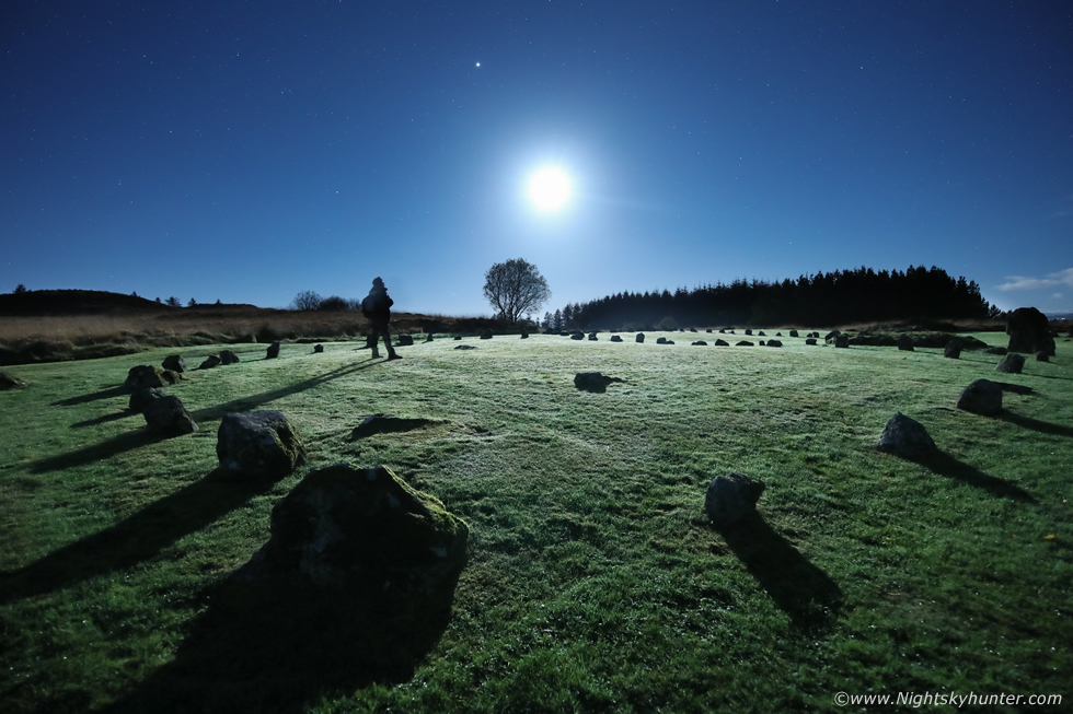 martinastro2005's tweet photo. Beaghmore Stone Circles last week on a crisp and tranquil moonlit night. Planet Jupiter visible above the moon. https://t.co/19Wt2BBjcz #beaghmore #stonecricles https://t.co/IYJ4QSubBF