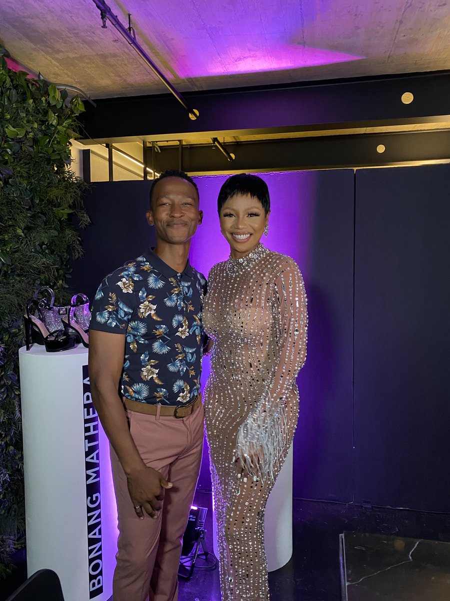 KatlegoMaboe's tweet photo. .@Bonang , delighted to be celebrating your wonderful achievement (one of many) tonight! Congratulations, Queen! Keep shining and inspiring! #ImWithSteve #SMxBNGHoliday https://t.co/rJyHxlDcYE