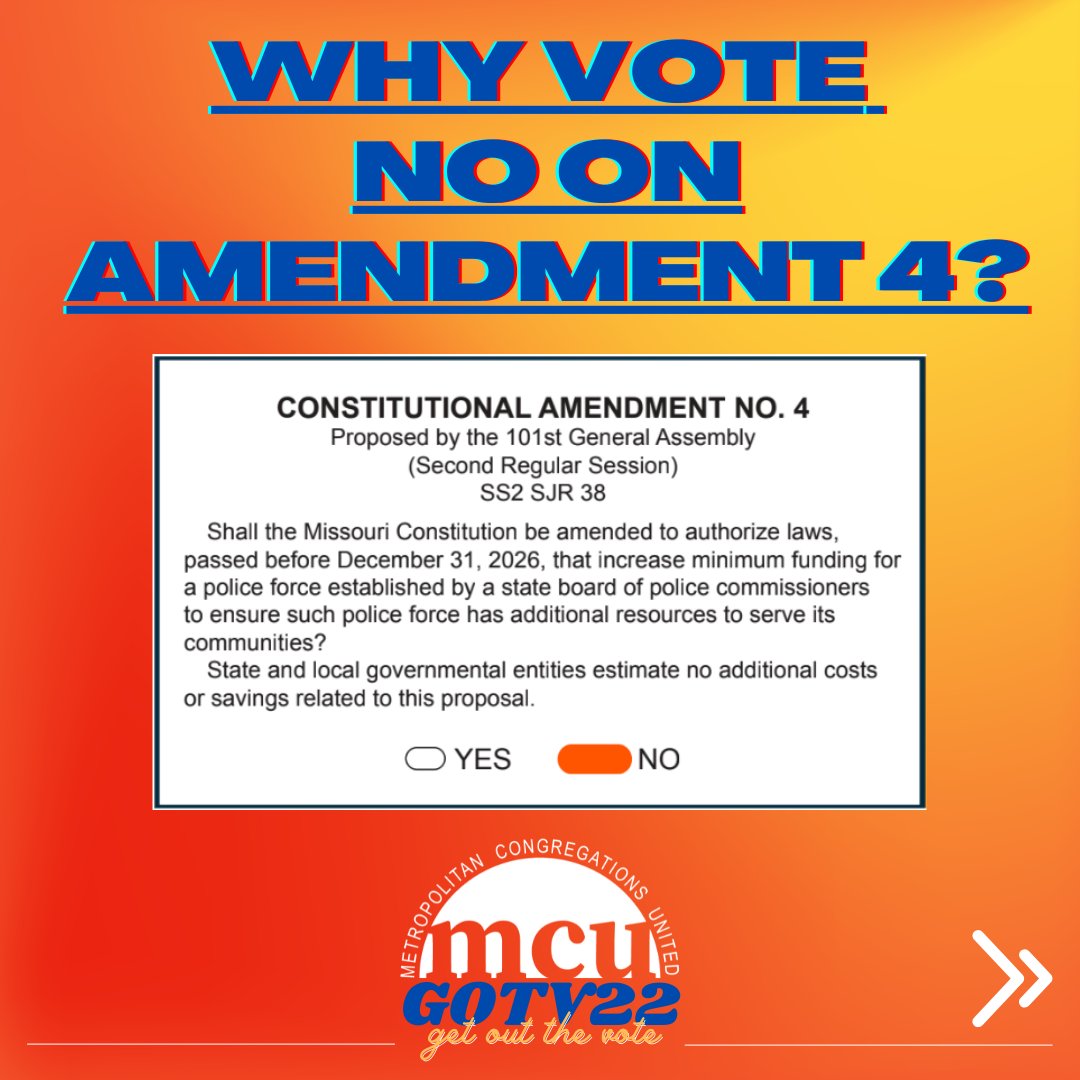 MCUStLouis's tweet photo. #VOTENOAMENDMENT4 if you believe that Local Communities should be able to make local decisions?
More info from STL Public Radio: https://t.co/AuuWiRGYQa
#vote #election #localdecisionmaking #localpower #taxationwithrepresentation #solidarity #kansascity #mcu https://t.co/For6nOhYwa
