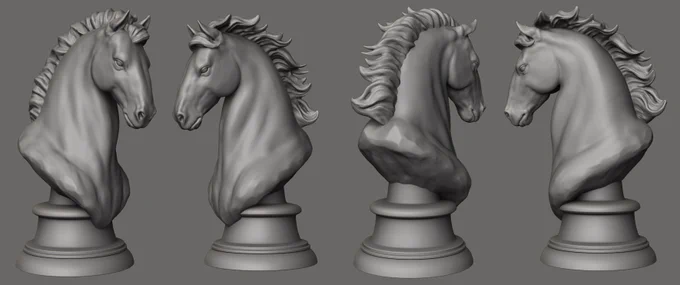 Wrapped up my lil horse bust, now to do a test print  