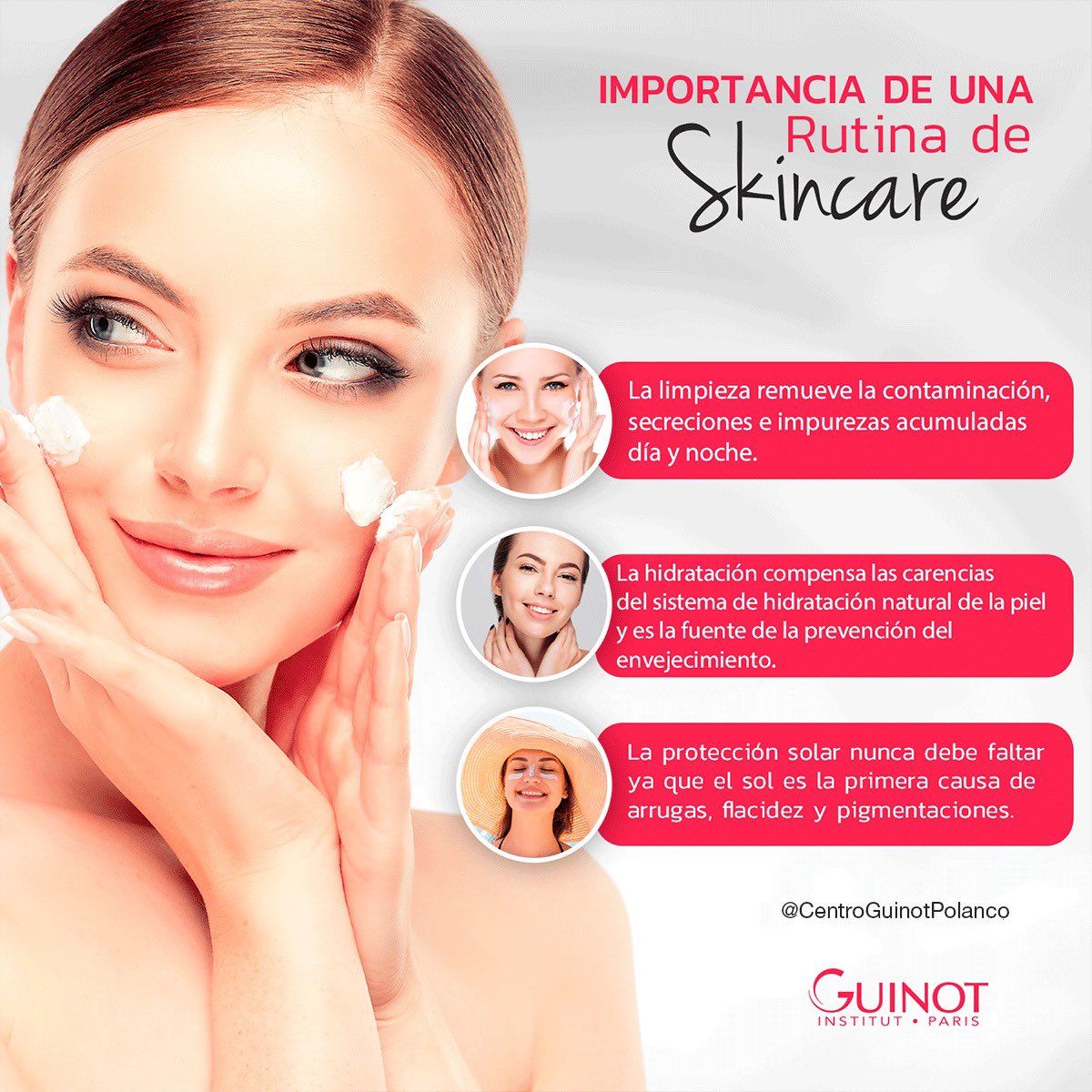 annellmartinez's tweet photo. Si aun no tienes una rutina Skincare💆‍♀ no lo pienses dos veces, comienza ahora  con los básicos, ¡tendrás muchos beneficios visibles a corto y largo plazo!💞⁣

⁣Centro Guinot Polanco 
☎️(55)52501244
WhatsApp 5535661034 https://t.co/pSQfOxygIZ