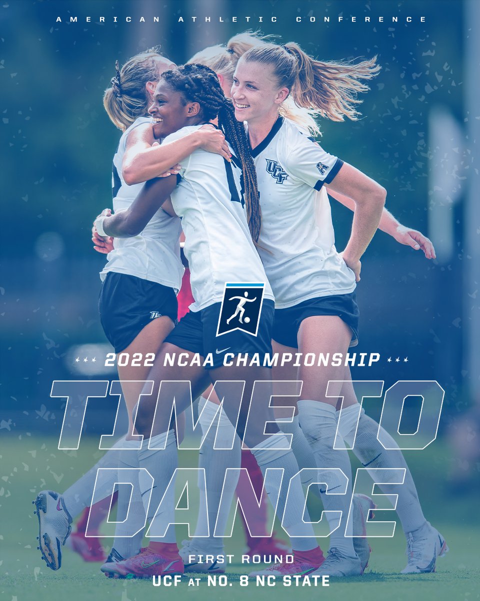Time to Dance! The <a href="/American_WSoc/">American WSoccer</a> regular season champs <a href="/UCF_WSoccer/">UCF Women's Soccer</a> are headed to Raleigh for the #NCAASoccer First Round!