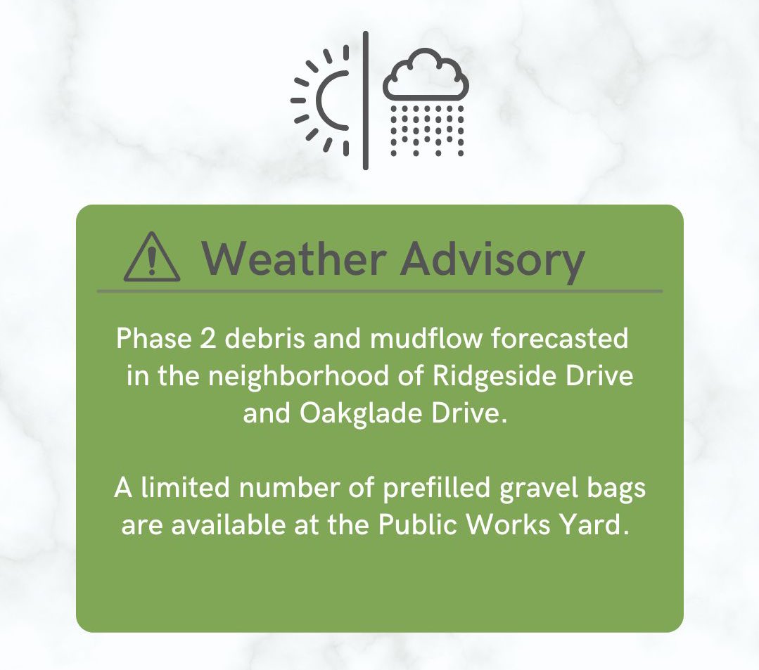 Weather Advisory! cityofmonrovia.org/WeatherAdvisory