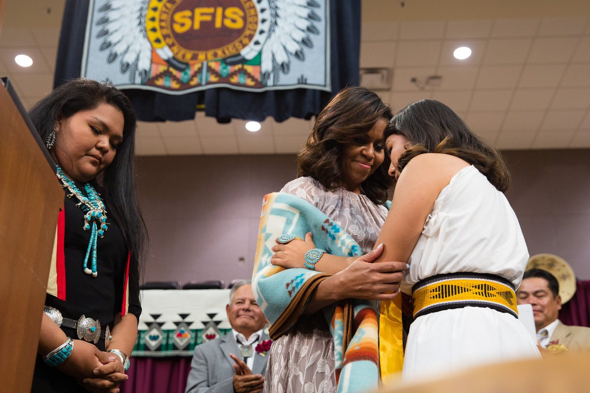 MichelleObama's tweet image. It's almost #CelebrateFirstGen Day, and I wanted to take a moment to say I'm so proud of every single first-generation college student and graduate for taking that leap and pursuing higher education.