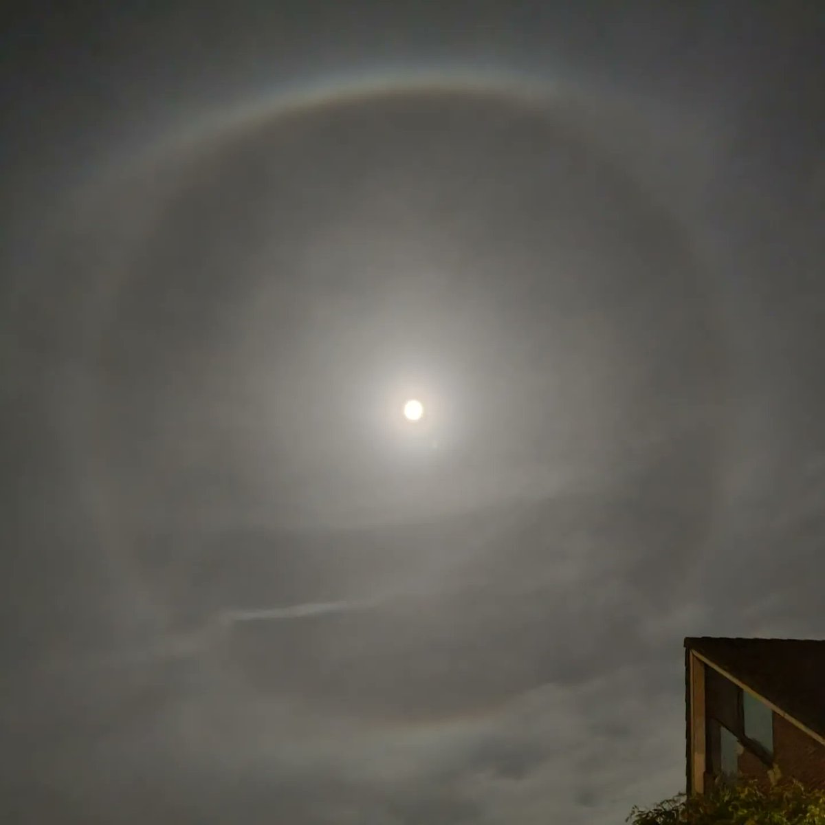 Wat bijzonder......een kring rond de maan......erg mooi, nog nooit gezien.
#maan #cirkel