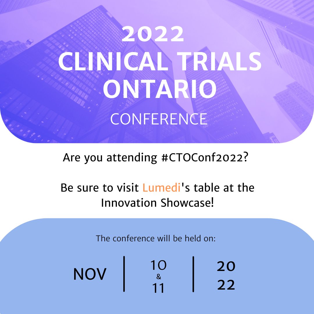 Don’t miss #CTOConf2022, @clinicaltrialON's annual conference. Key topics include #Inclusiveness in #ClinicalTrials, COVID-19 and #Misinformation, clinical trials in #CommunityHospitals and more.