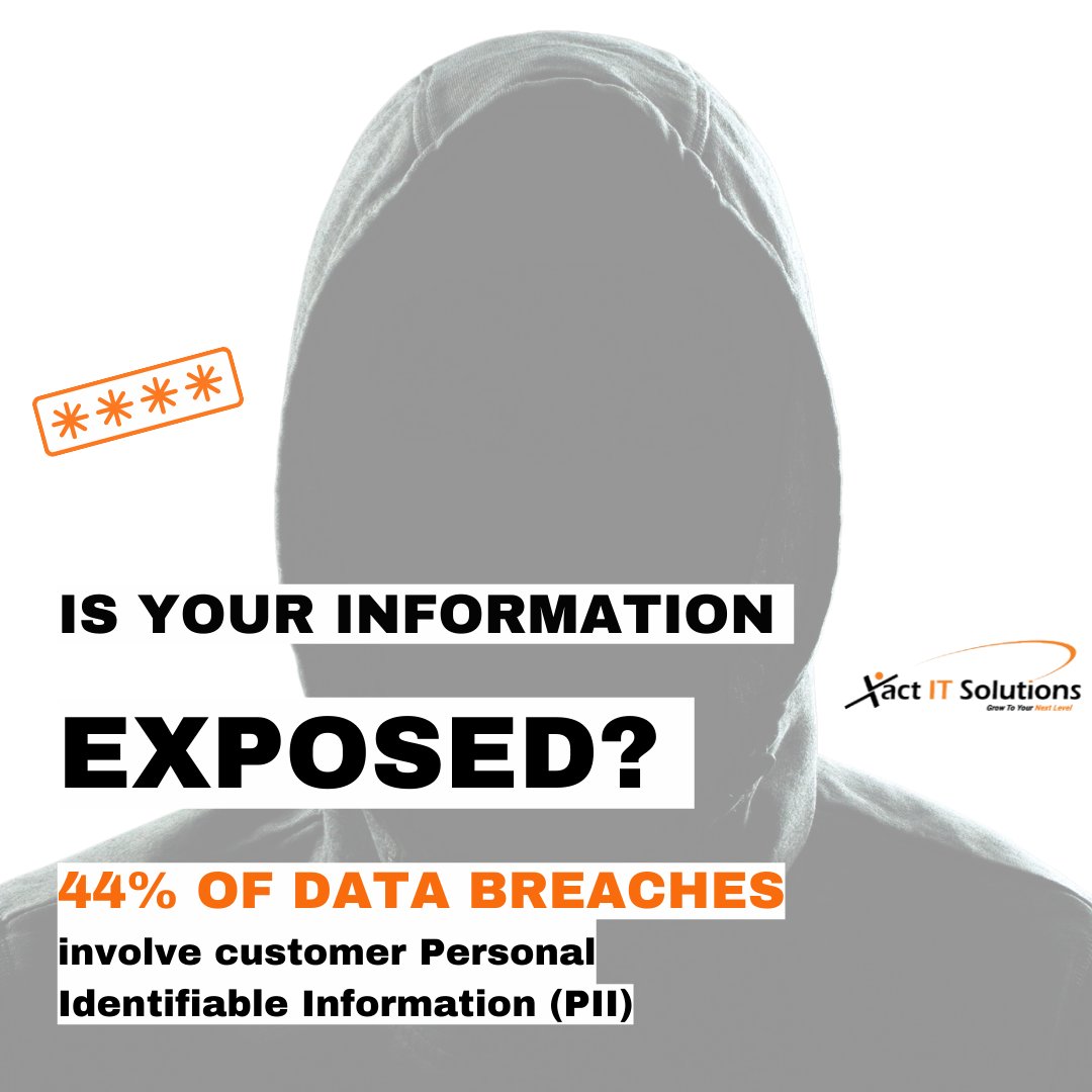 It’s not IF but WHEN your organization suffers a data breach!

Ask us how you can proactively protect customer and employee PII

#PII #protectcustomerdata #protectemployeedata #protectSMBdata