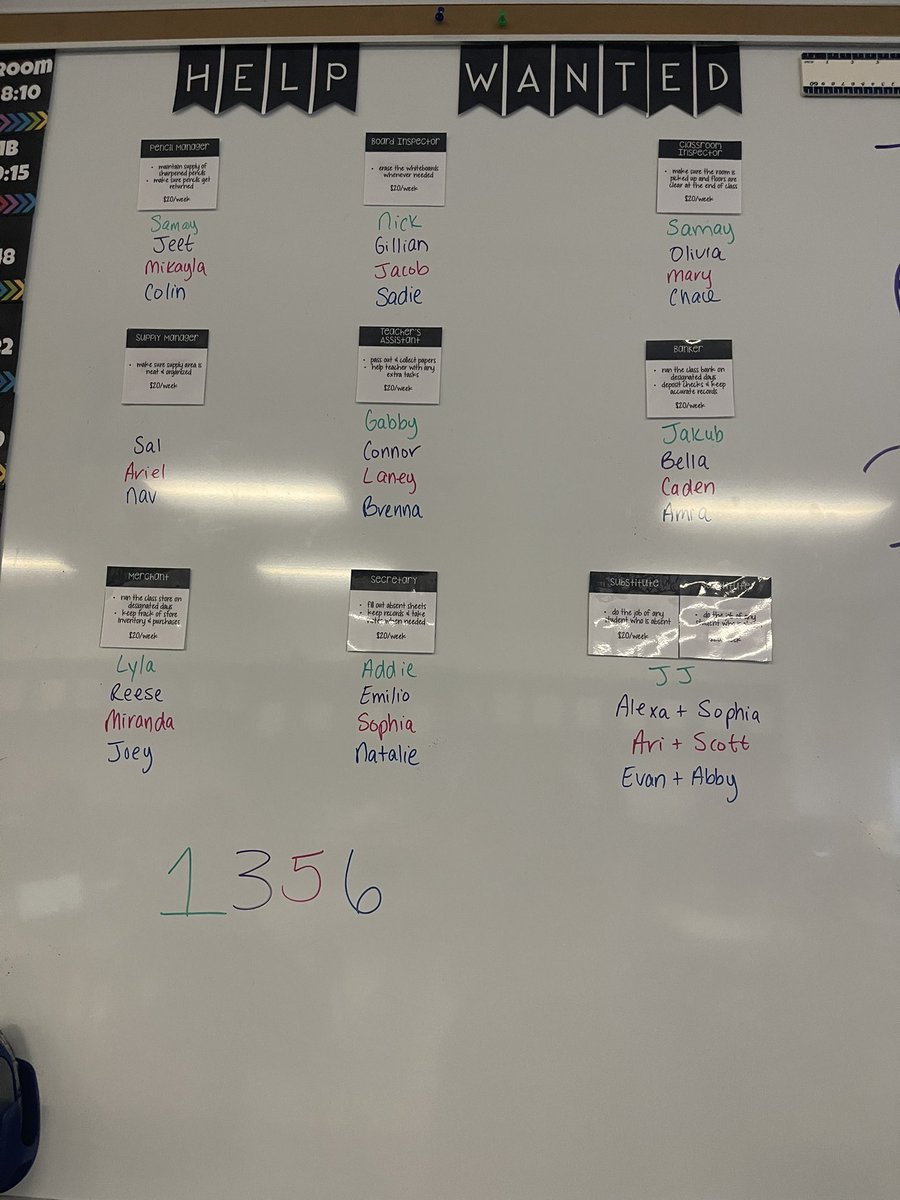 guidance_mms's tweet photo. Had so much fun in Ms.Burkartβs room learning about students responsibilities, jobs & their financial systems. And the best part isβ¦they get to βbuyβ cool items! Such a fun and engaging way to learn! #Proud2bMillstone #RISEUP #MathTalkMonday https://t.co/CWow9TVfZo