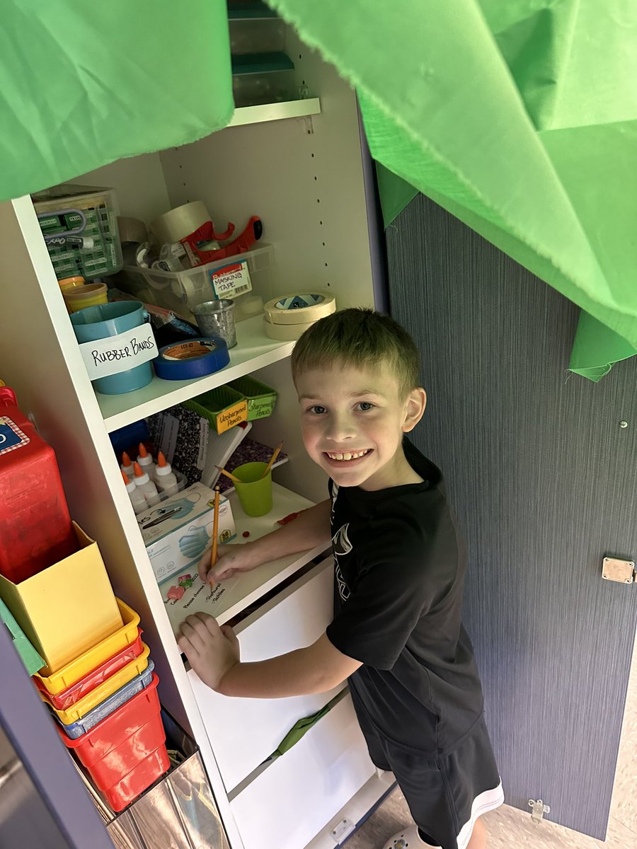 Today we learned about voting and the election process. The students then voted for a candy candidate in our little voting booth!